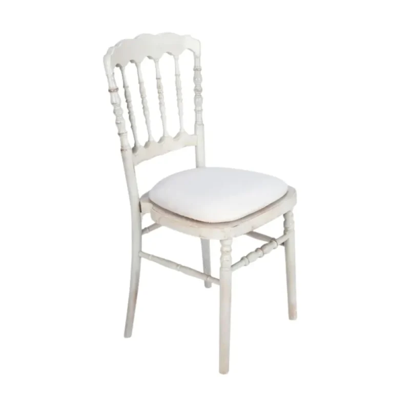 Sedia Parigina bianco effetto decapato