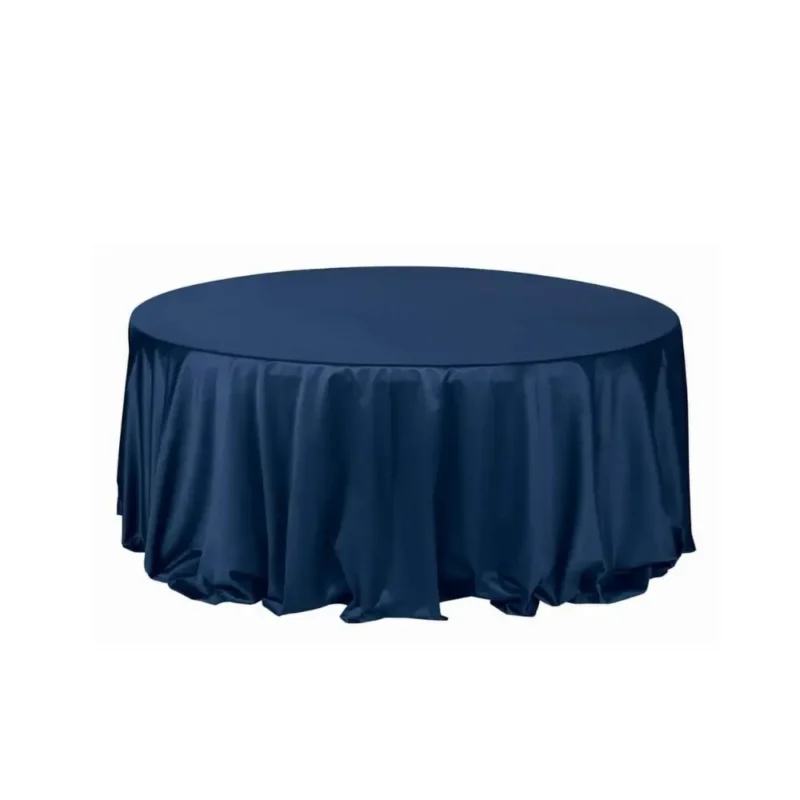 Tovaglia raso blu quadrato 330 x 330 cm