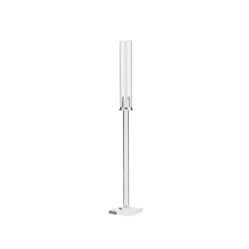 Candelabro tavola/buffet monofiamma vetro (d) cm 12 (h) cm 82