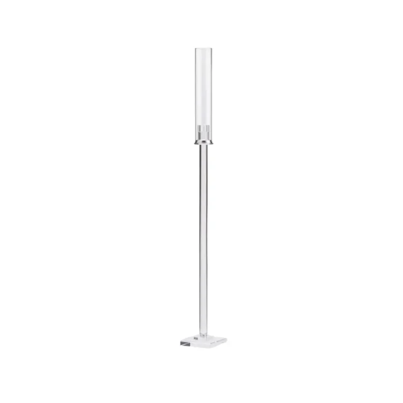 Candelabro tavola/buffet monofiamma vetro (d) cm 12 (h) cm 92