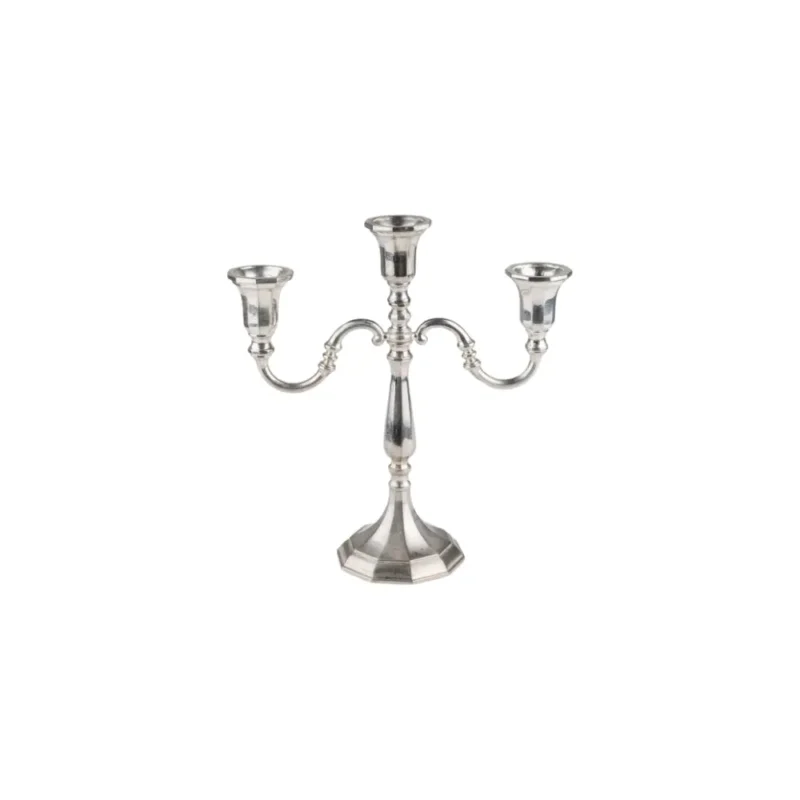 Candelabro tavola 3 braccia argento (h) cm 34,5