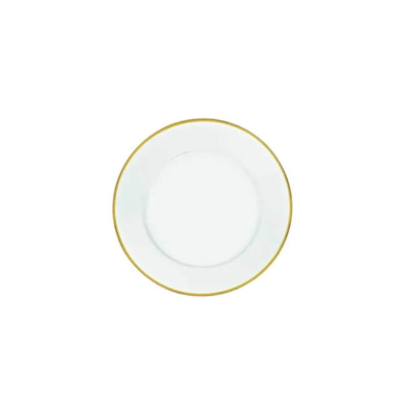 Piatto pane vetro Filo oro (d) cm 15
