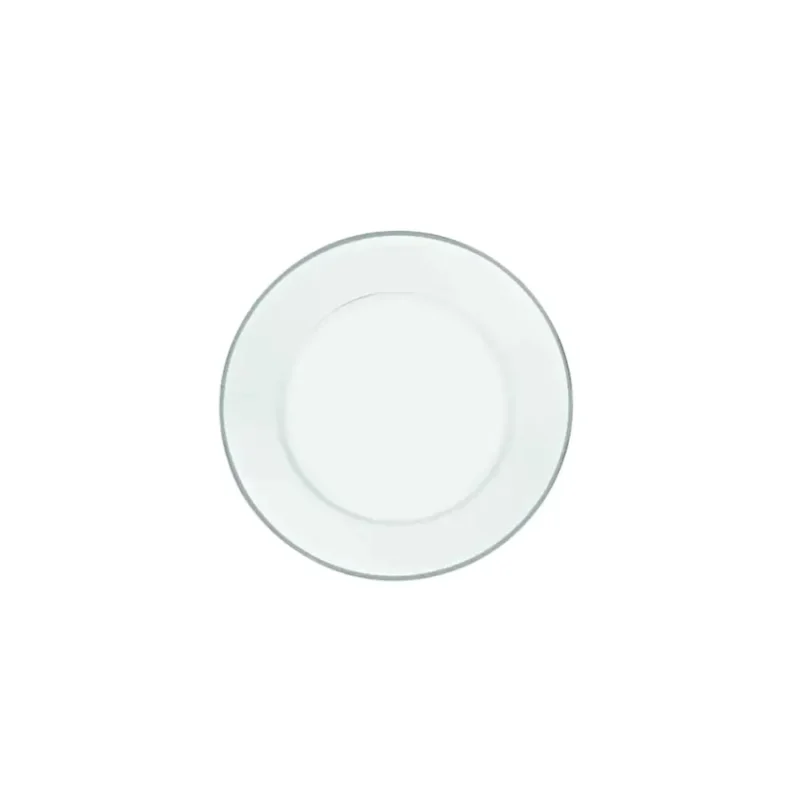 Piatto pane vetro Filo platino (d) cm 15