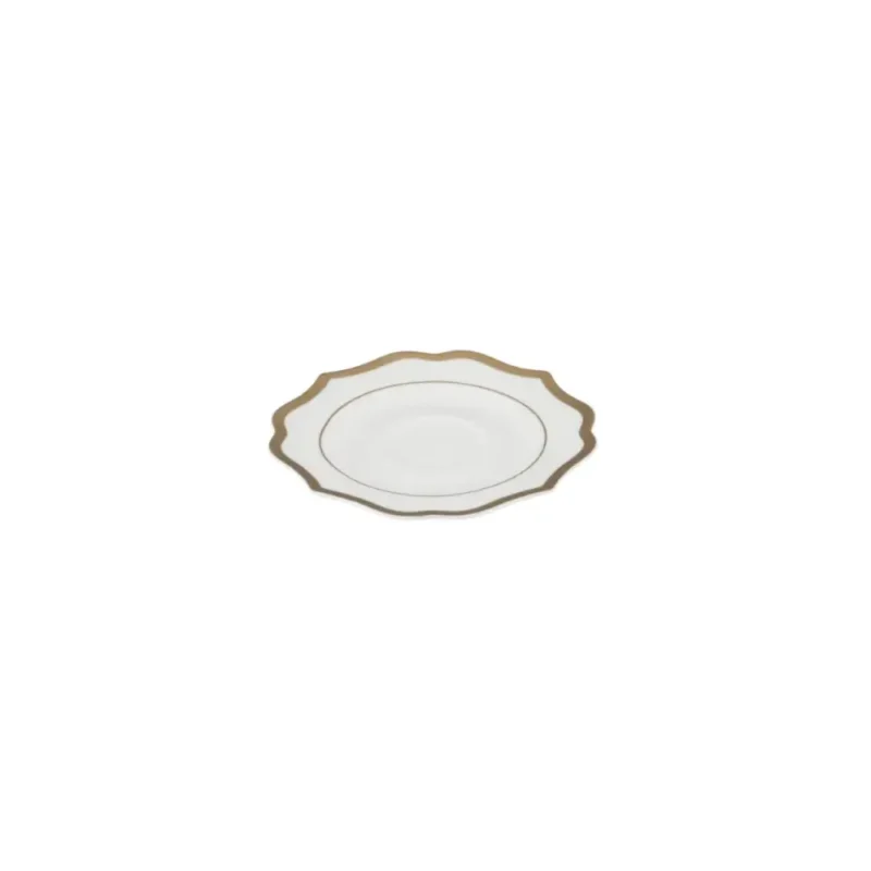 Piatto pane Ionica filo oro (d) cm 17