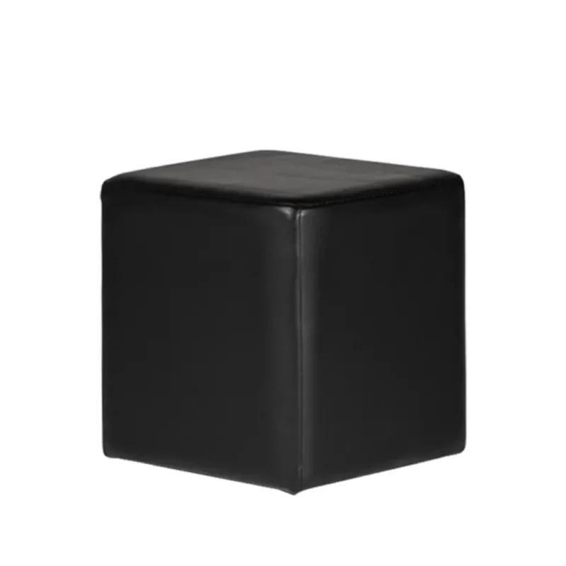 Pouf ecopelle nero cm 45 x 45 (h) 45