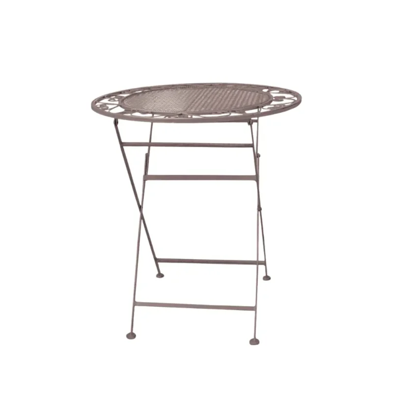 Tavolino ferro battuto Notting Hill ruggine diam. 70