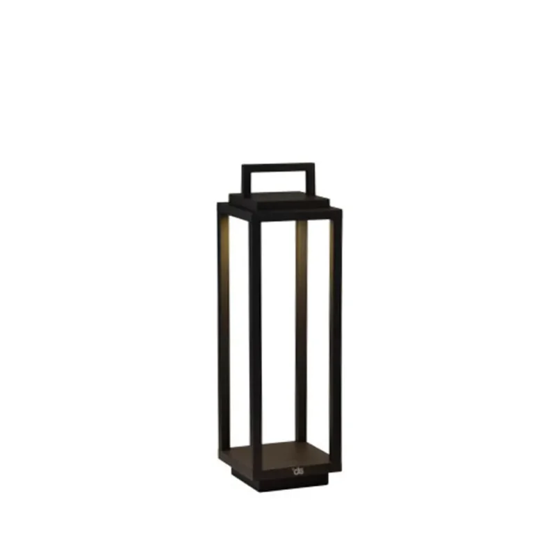 Lanterna a led nera 2,2W cm 14 x 14 (h) 38