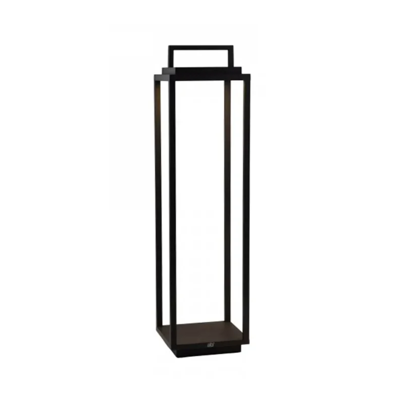 Lanterna a led nera 2,2W cm 14 x 14 (h) 54